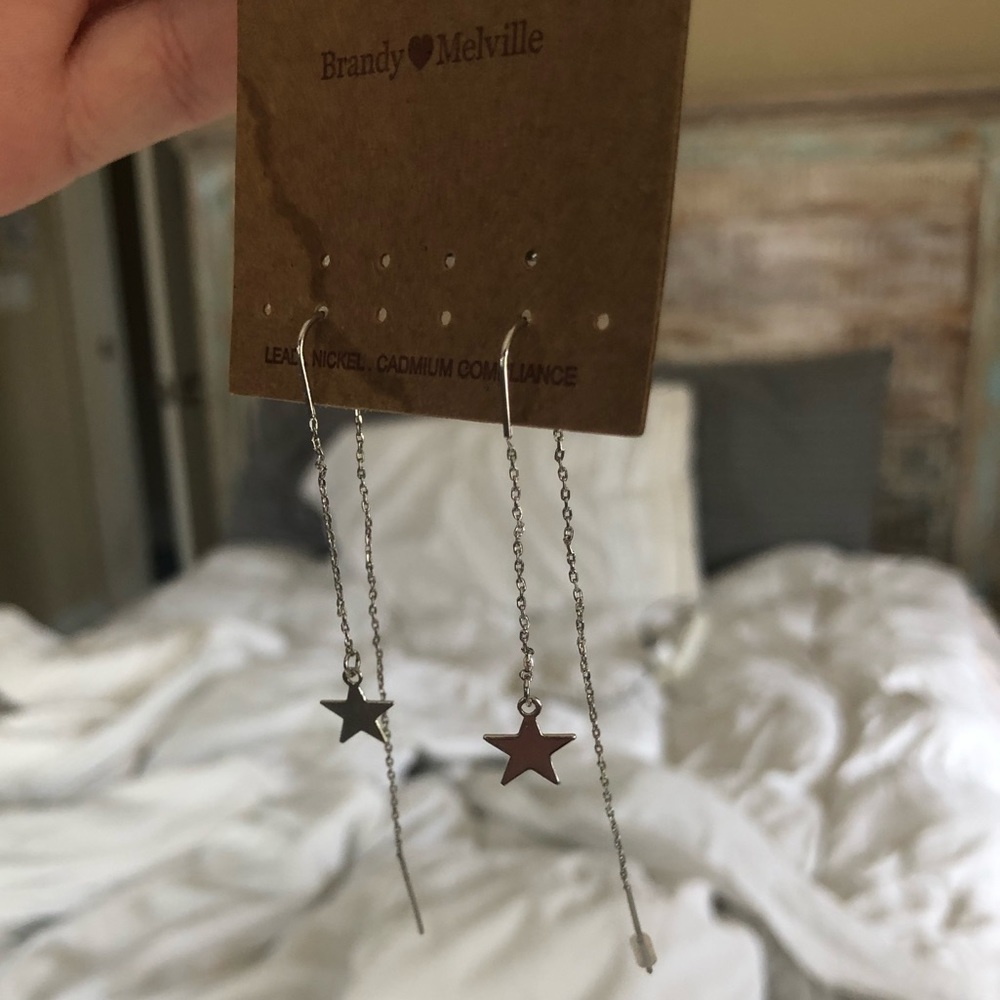 Brandy Melville Star Drop Earrings
